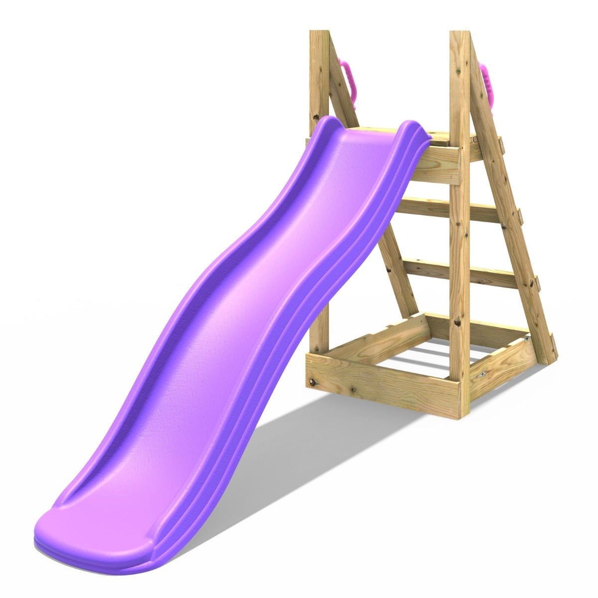 Rebo 6FT Free Standing Slide with Wooden Platform Purple