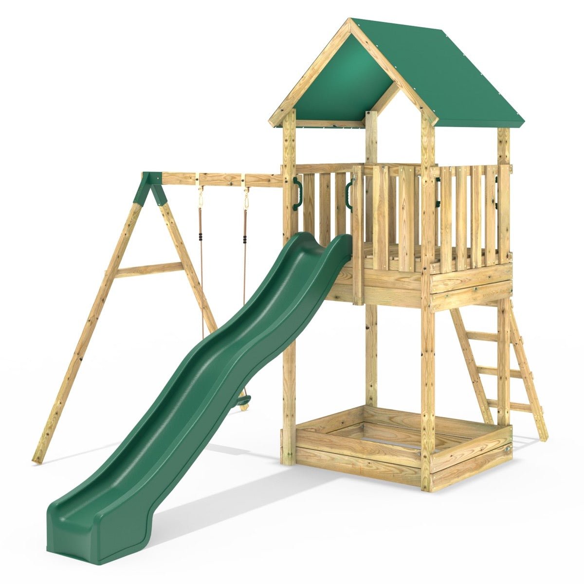 Rebo Wychwood Modular Climbing Frame Adventure Playset Swing