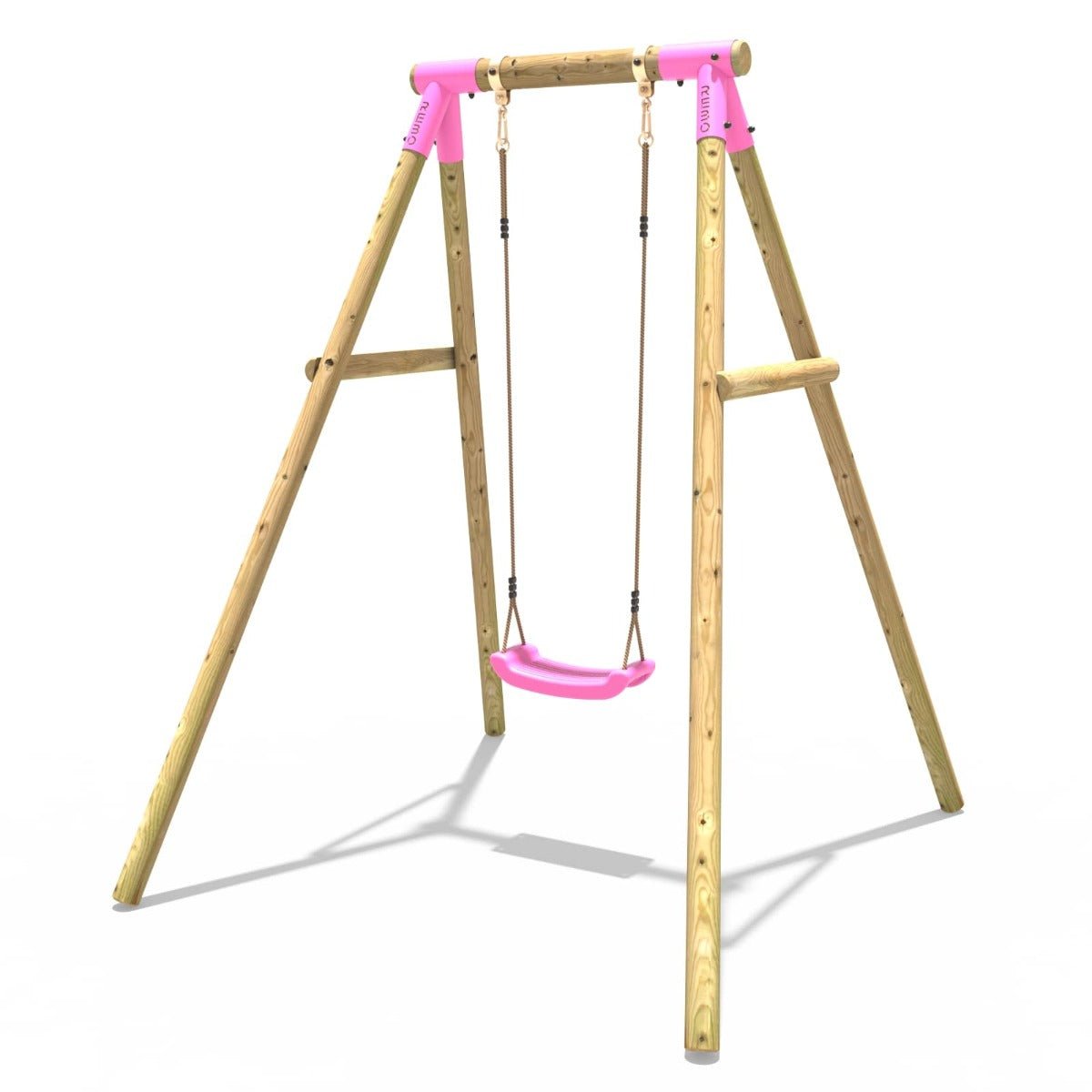 Wooden single store swing set