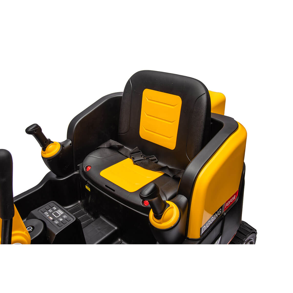 Outdoortoys 12V Electric Ride On Digger - Yellow