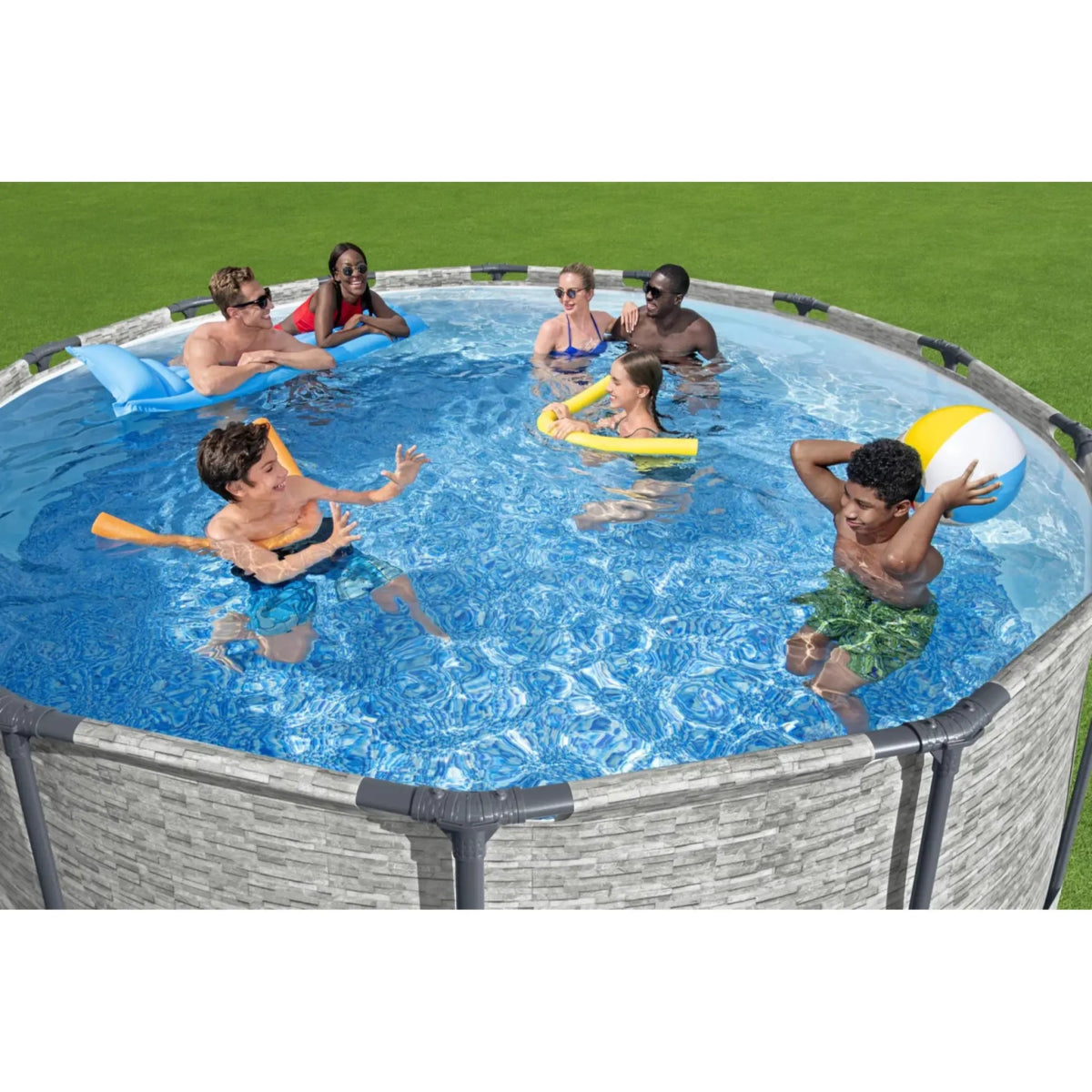 Bestway 14ft x 48in Steel Pro Max Pool Set Above Ground Swimming Pool (15,232L) - BW5619D