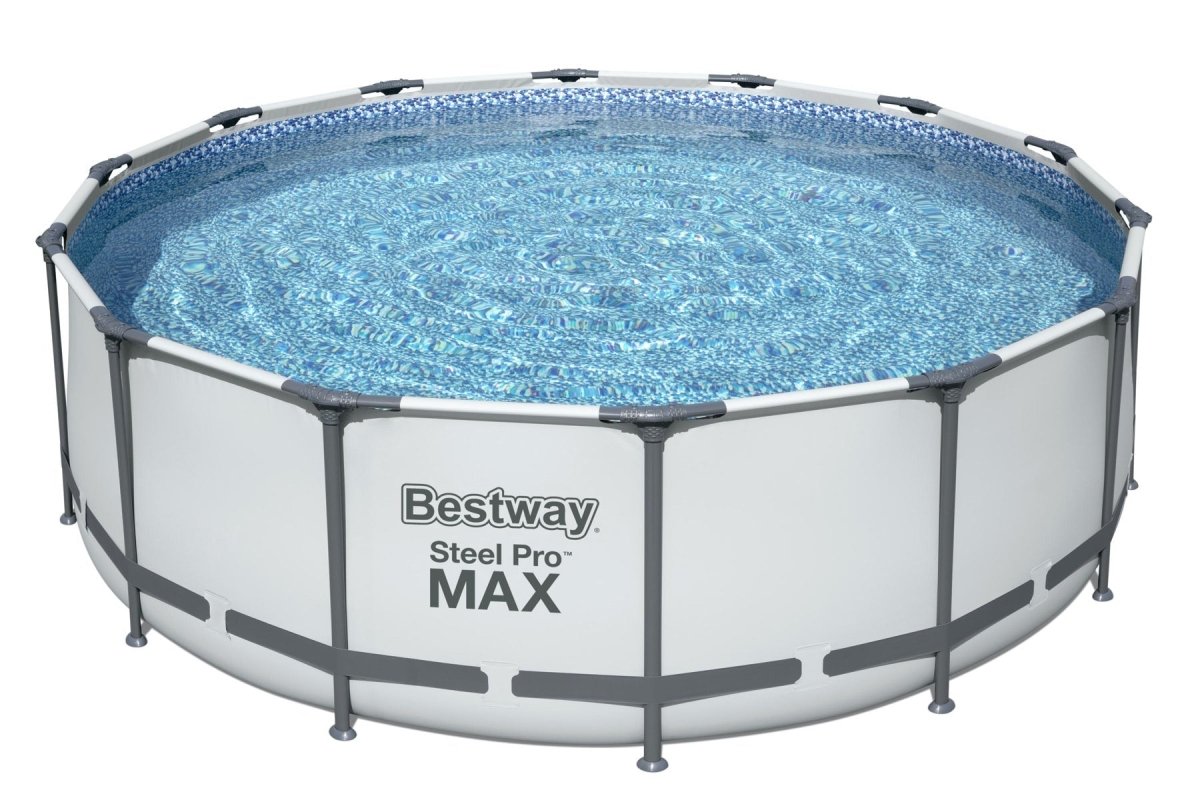 Bestway 14ft x 48in Steel Pro Max Pool Set Above Ground Swimming Pool - BW5612X