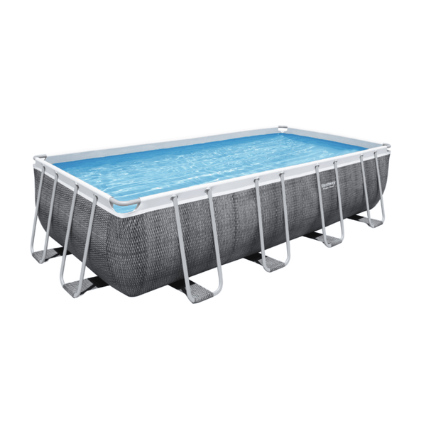 Bestway 16’ x 8’ x 48” Power Steel Rectangle Pool Set – BW56996