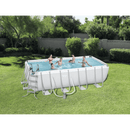 Bestway 16ft x 8ft x 48in Rectangular Steel Pro Frame Set Above Ground Swimming Pool BW56670