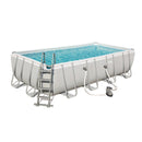 Bestway 18ft x 9ft x 48in Power Steel Rectangle Pool Set – BW56465