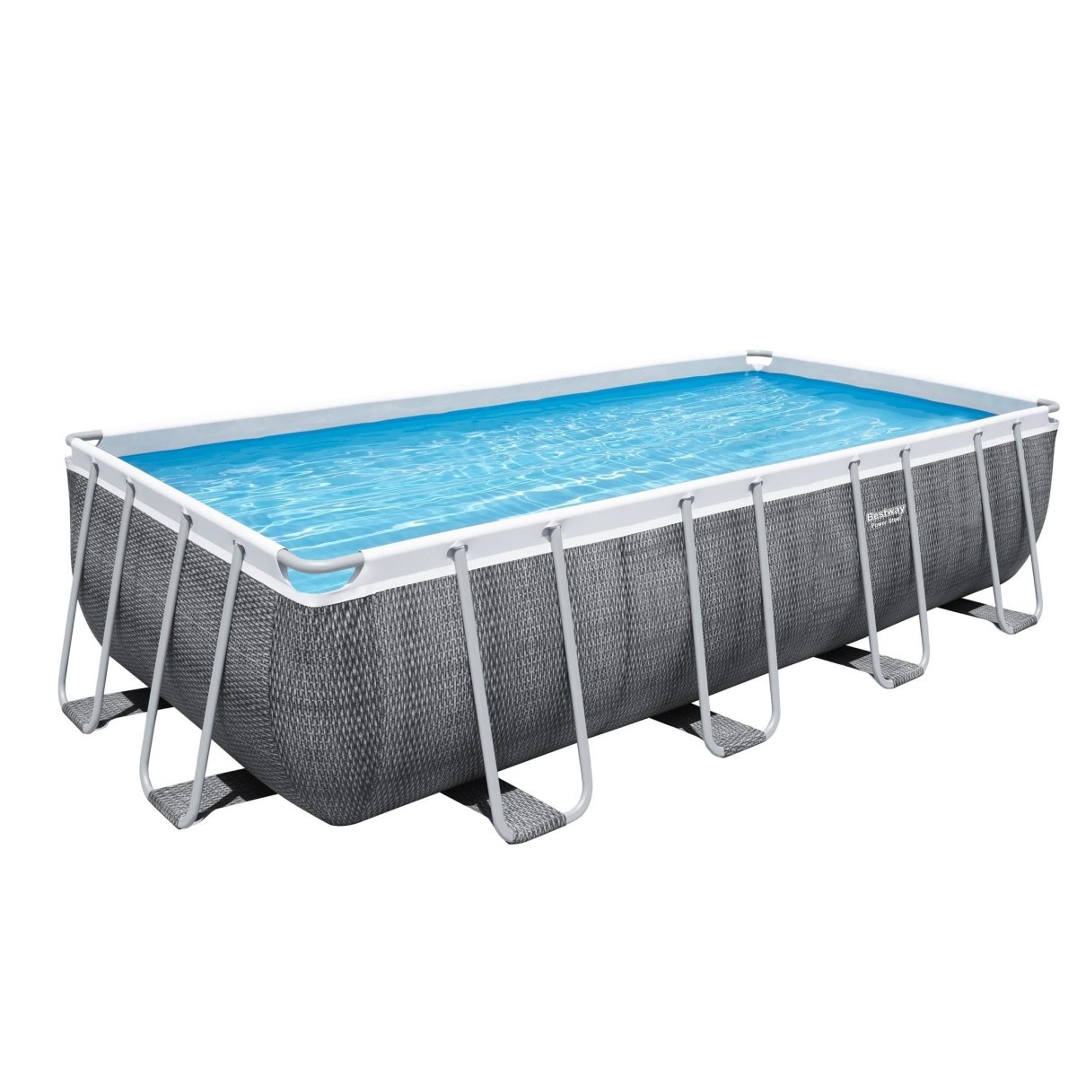 Bestway 18ft x 9ft x 48in Power Steel Rectangle Pool Set – BW56998