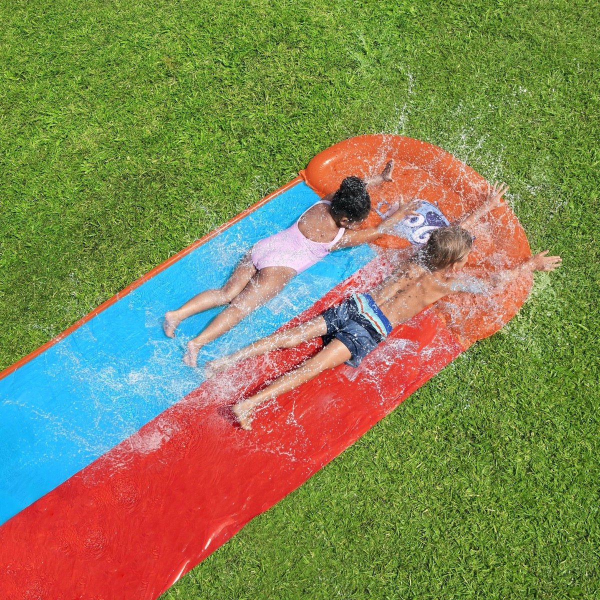 Bestway H2OGO! Double Water Slide with Tsunami Splash Ramp