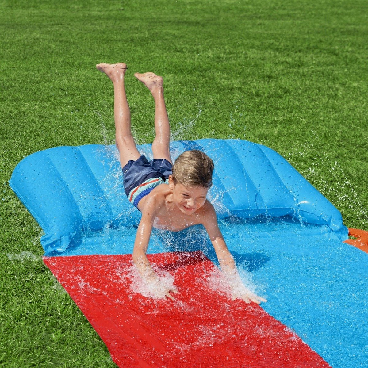 Bestway H2OGO! Double Water Slide with Tsunami Splash Ramp