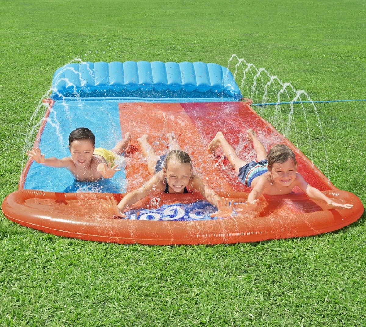 Bestway H2OGO! Triple Water Slide with Tsunami Splash Ramp