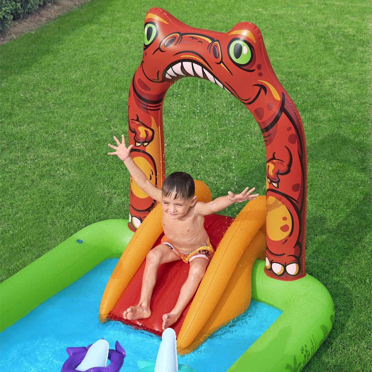 Bestway Jurassic Splash Paddling Pool and Play Centre - BW53160