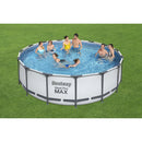 Bestway Steel Pro Max Frame Set Above Ground Pool - Blue, 15 Ft - New Generation BW56438