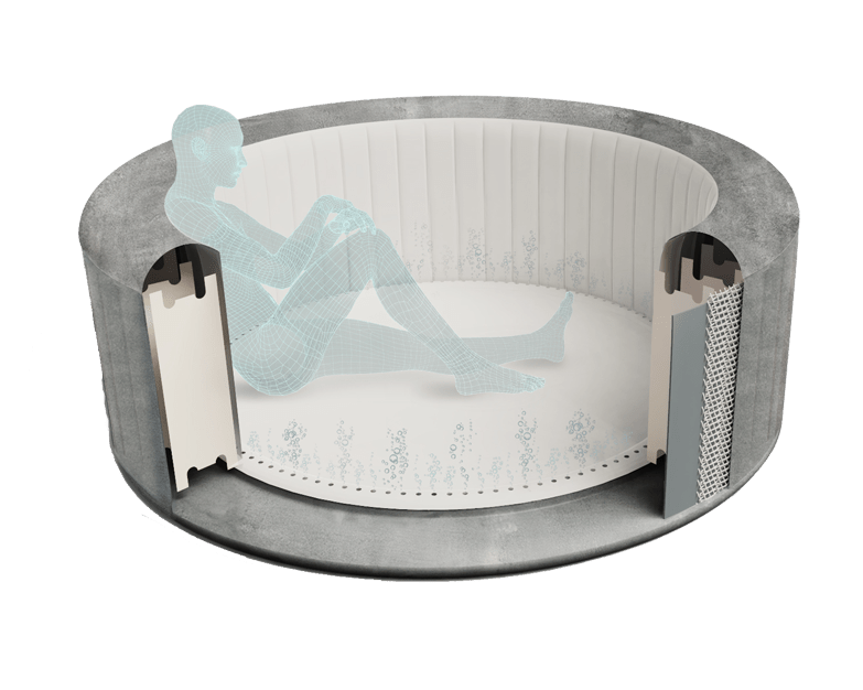 Lay - Z - Spa 71in x 26in Zurich AirJet Inflatable Hot Tub Spa – BW60065