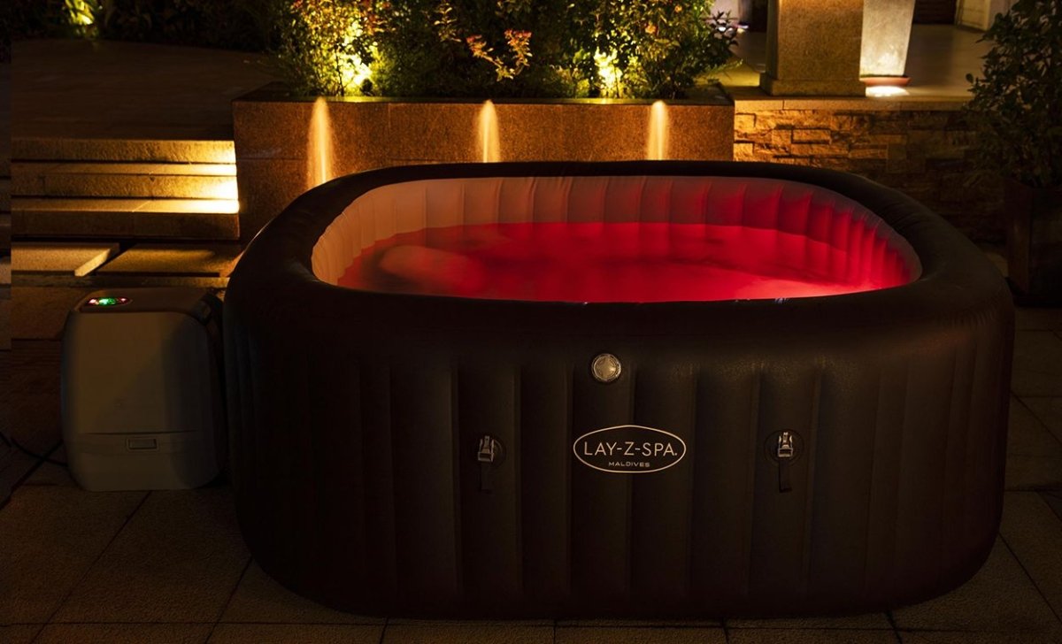 Lay - Z - Spa 79in x 79in x 31.5in Maldives HydroJet Pro Inflatable Hot Tub Spa – BW60033