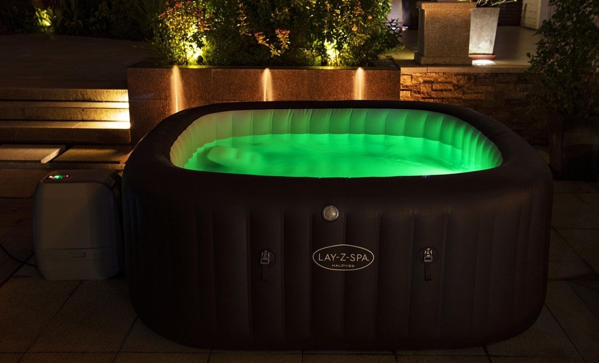 Lay - Z - Spa 79in x 79in x 31.5in Maldives HydroJet Pro Inflatable Hot Tub Spa – BW60033