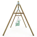 Limited Editon Rebo Wooden Garden Double Swing Sets - Luna