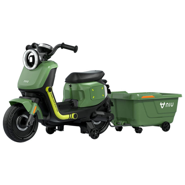 Outdoortoys Electric Ride On Scooter with Trailer