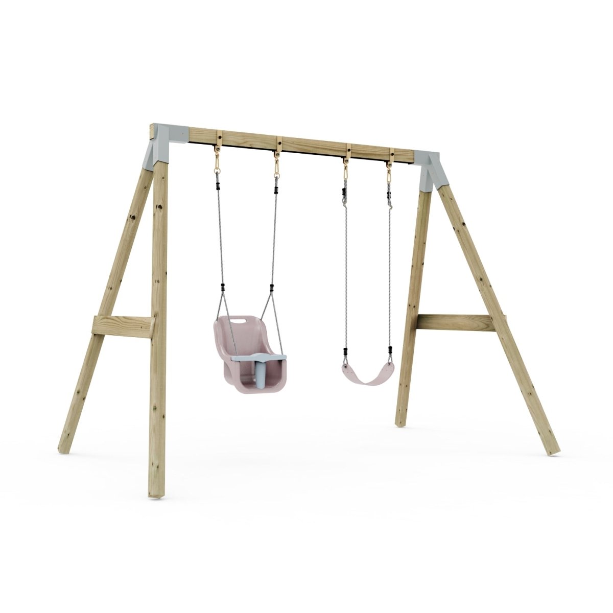 PolarPlay Premium Double Swing Set