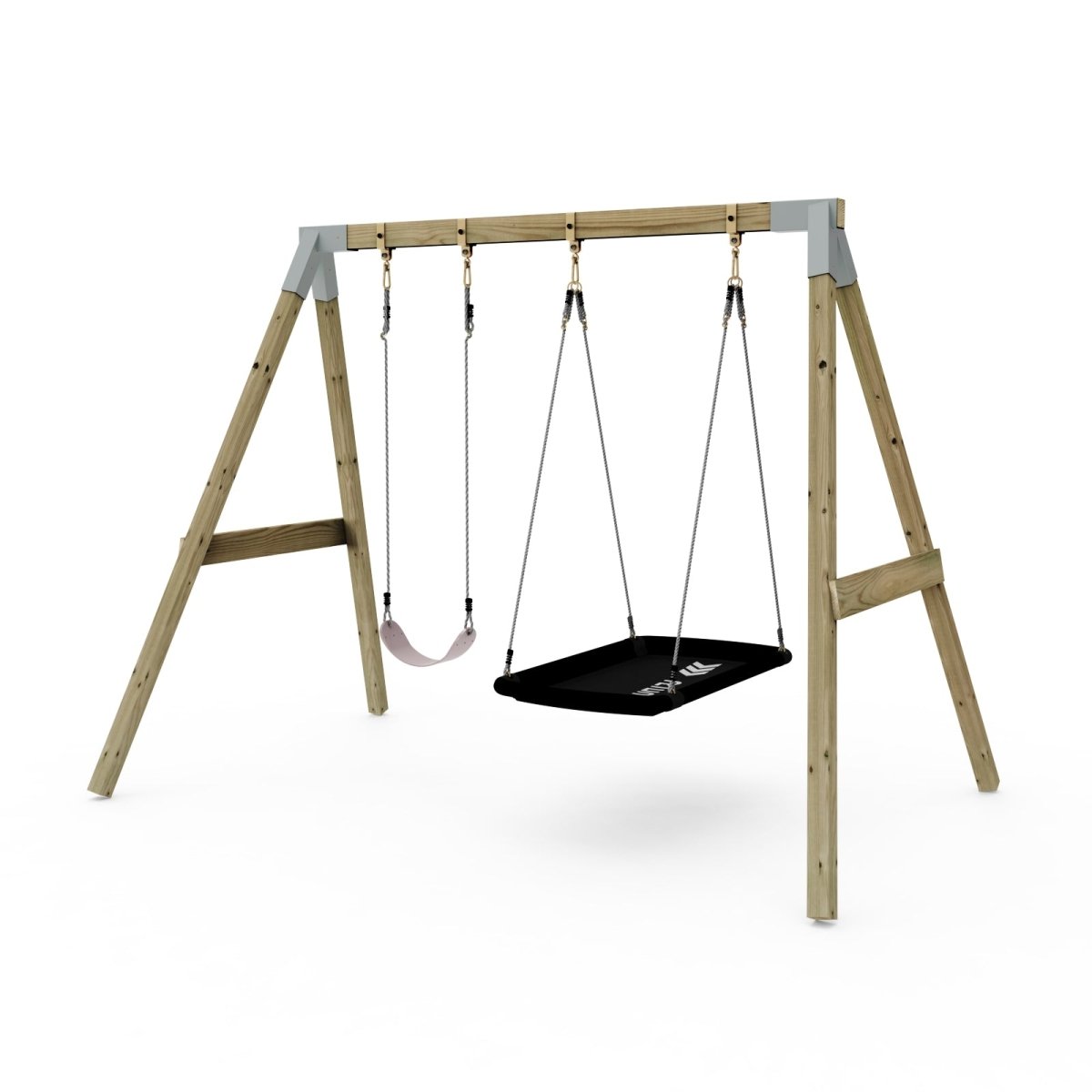 PolarPlay Premium Double Swing Set