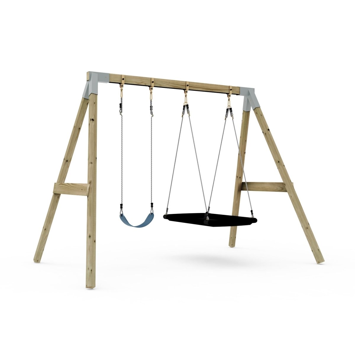 PolarPlay Premium Double Swing Set