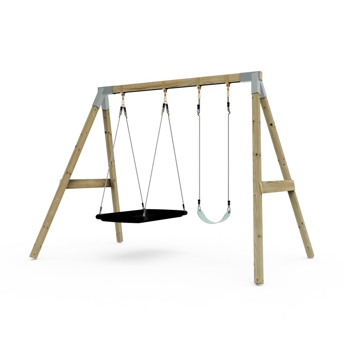 PolarPlay Premium Double Swing Set