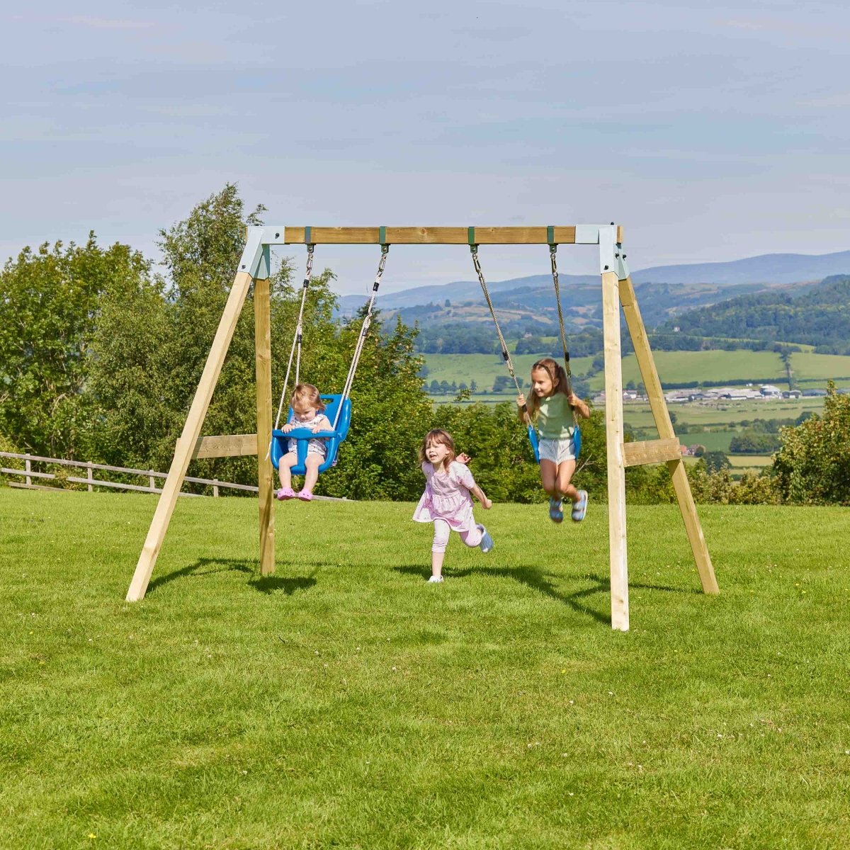 PolarPlay Premium Double Swing Set