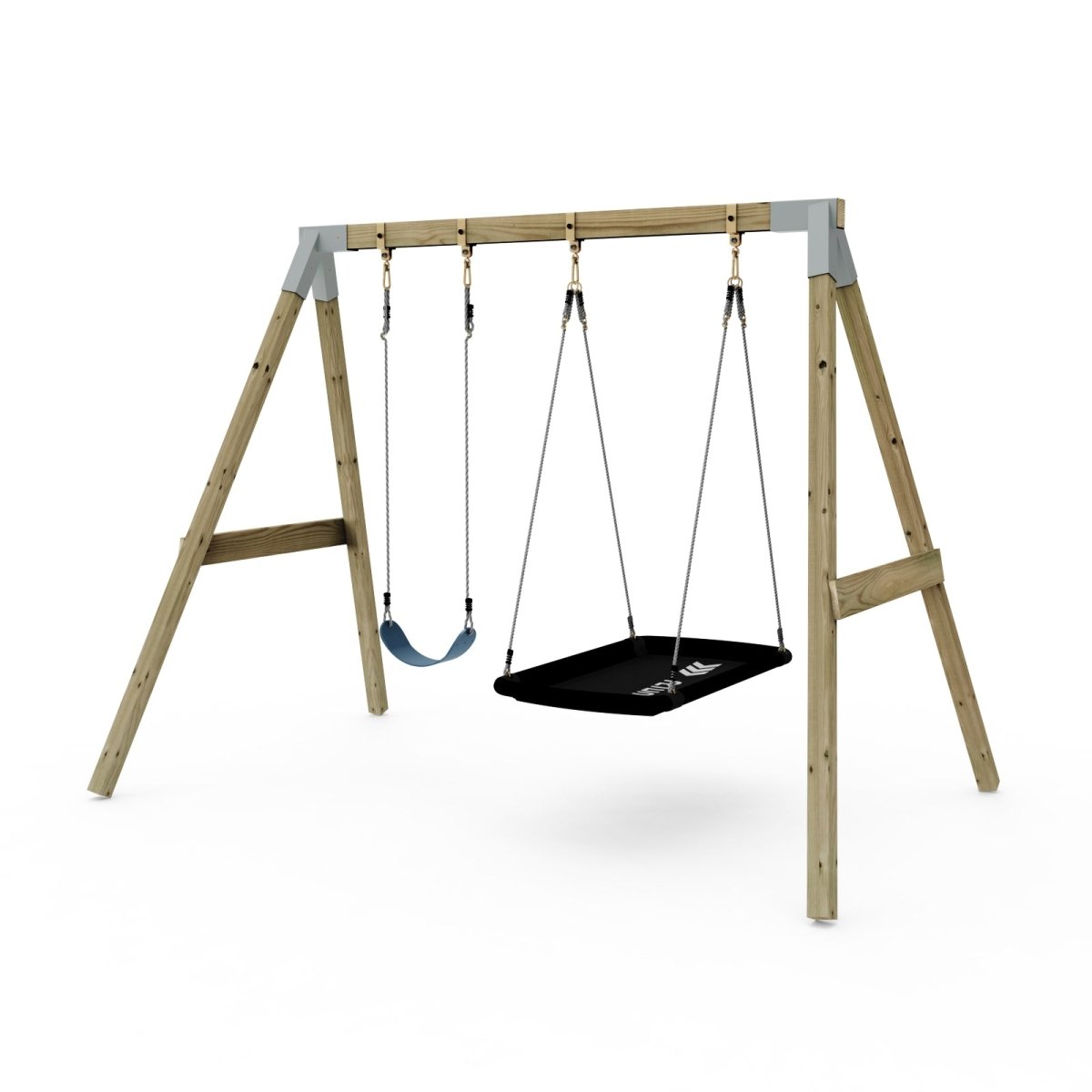 PolarPlay Premium Double Swing Set