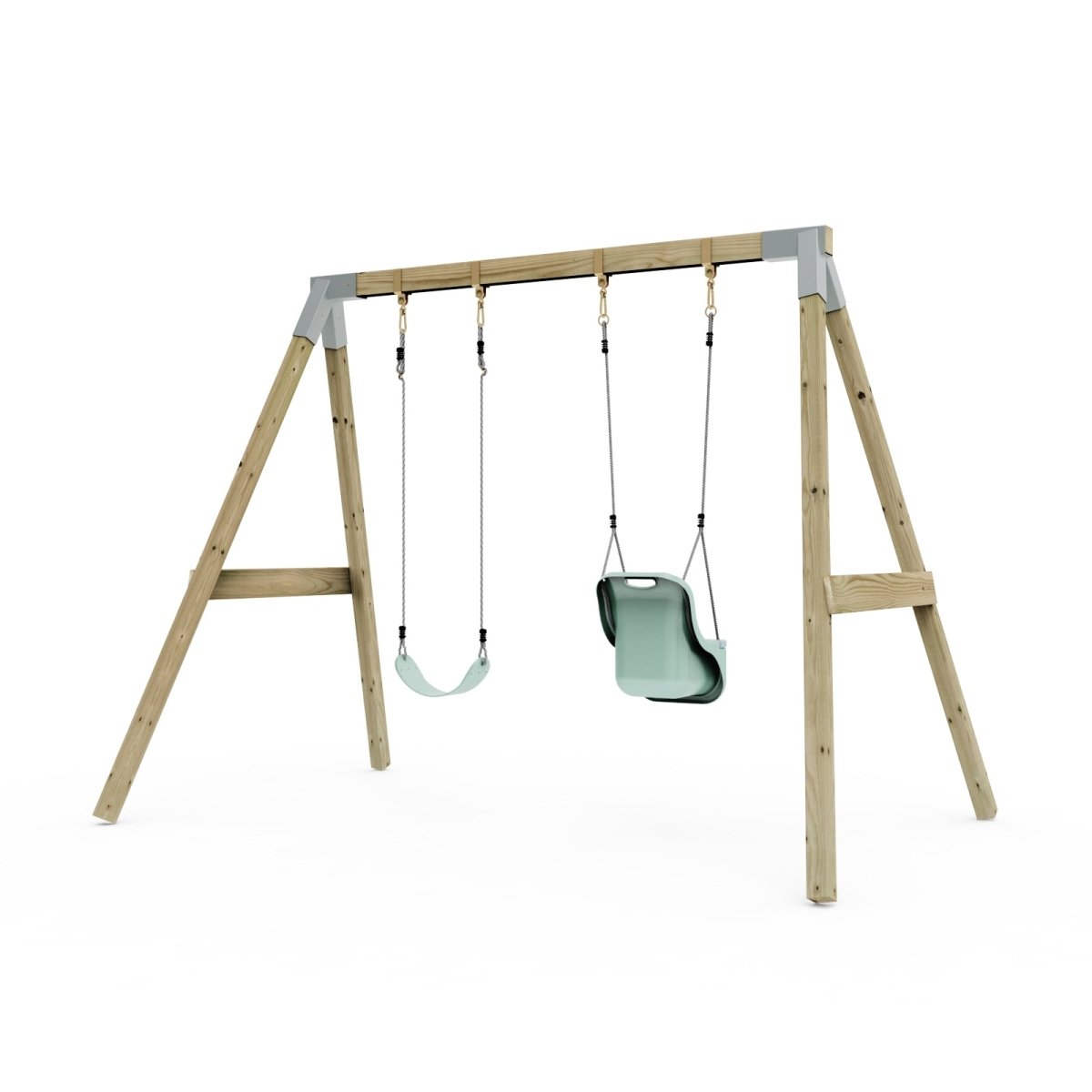 PolarPlay Premium Double Swing Set