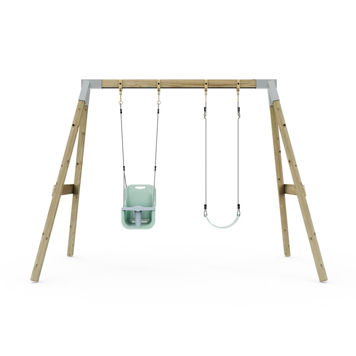 PolarPlay Premium Double Swing Set