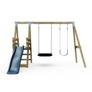 PolarPlay Premium Double Swing Set with Slide