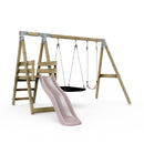 PolarPlay Premium Double Swing Set with Slide