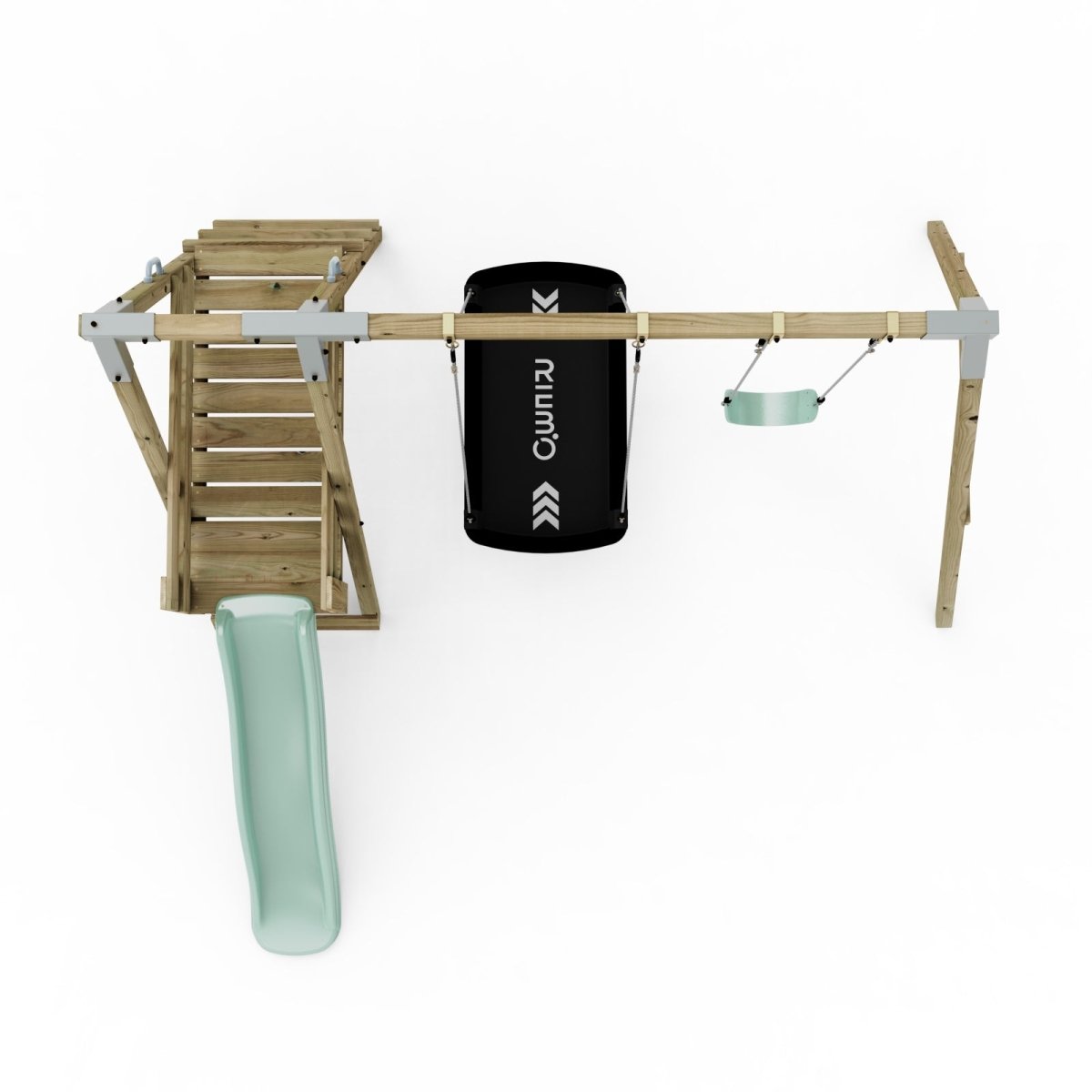 PolarPlay Premium Double Swing Set with Slide