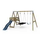 PolarPlay Premium Double Swing Set with Slide