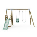 PolarPlay Premium Double Swing Set with Slide