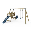 PolarPlay Premium Double Swing Set with Slide