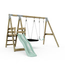 PolarPlay Premium Double Swing Set with Slide