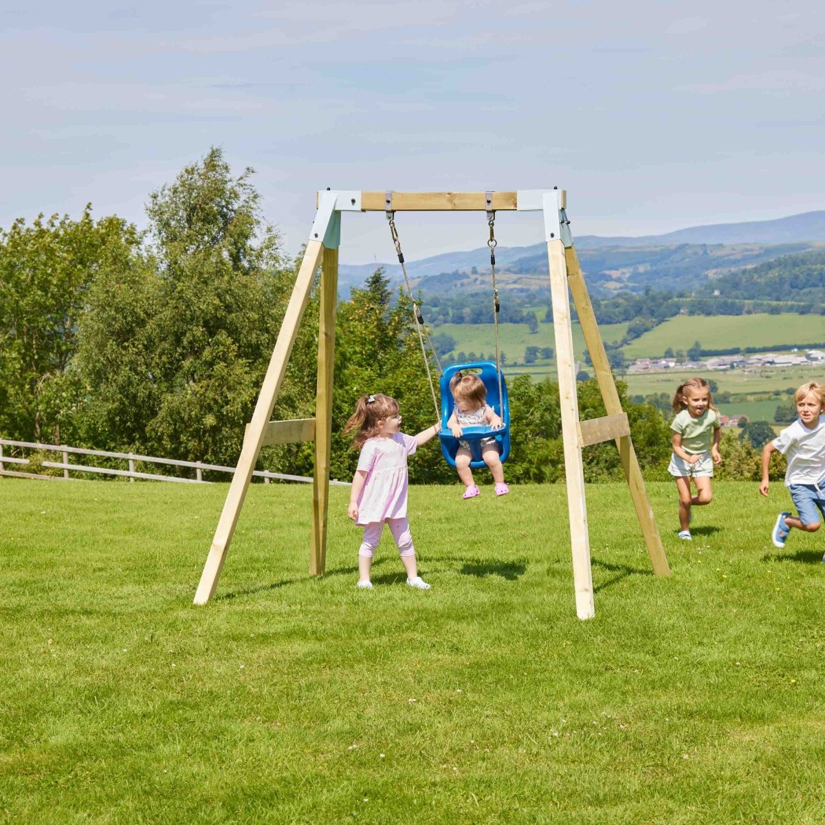 PolarPlay Premium Single Swing Set