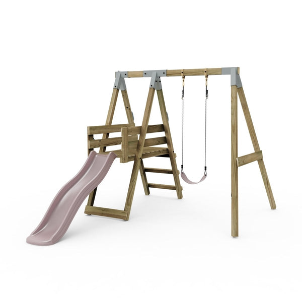 PolarPlay Premium Single Swing Set with Slide