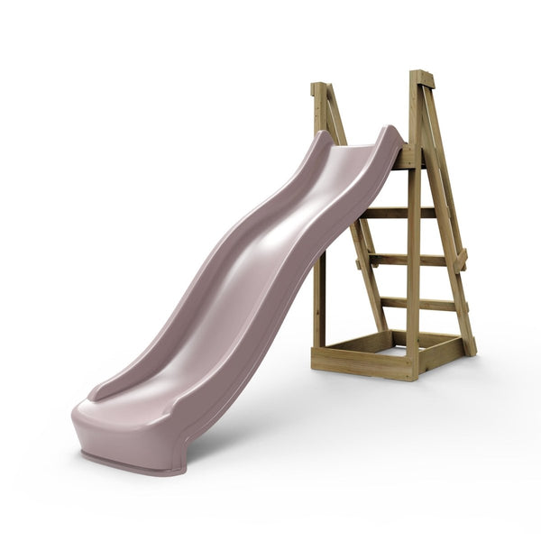 Rebo 8 ft Freestanding Kids Slide - Dusky Pink