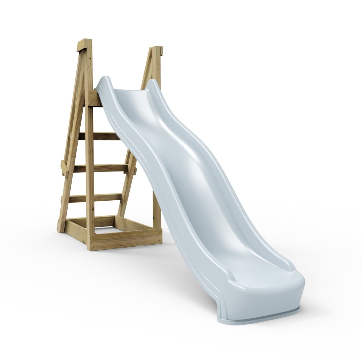 Rebo 8 ft Freestanding Kids Slide - Ice Blue