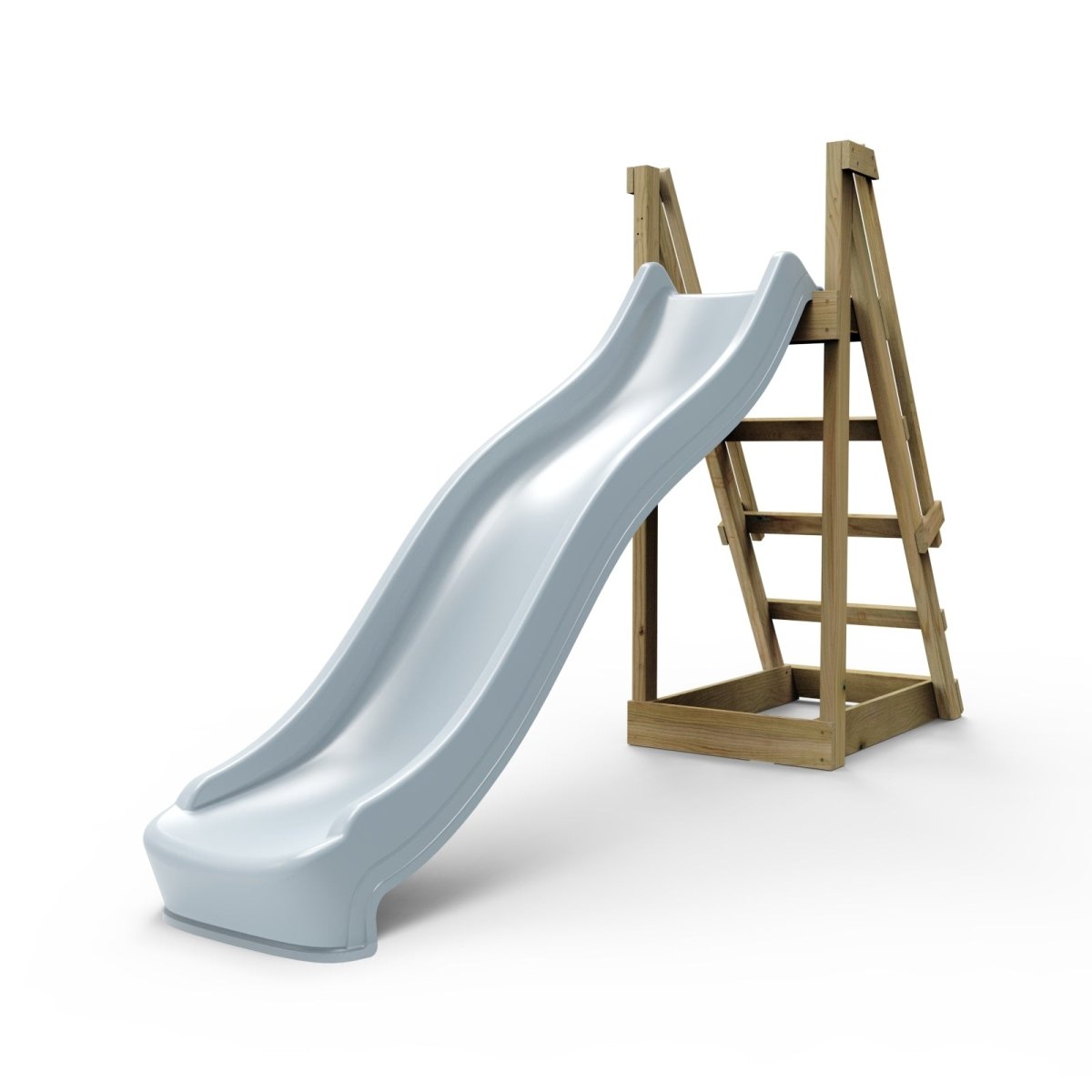 Rebo 8 ft Freestanding Kids Slide - Ice Blue