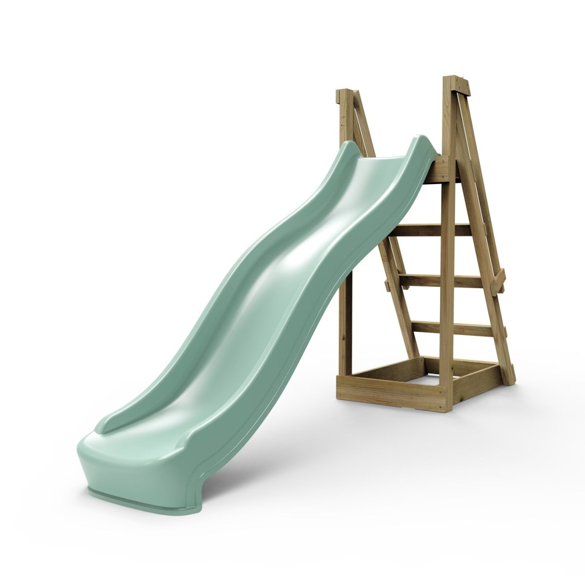 Rebo 8 ft Freestanding Kids Slide - Mint Green