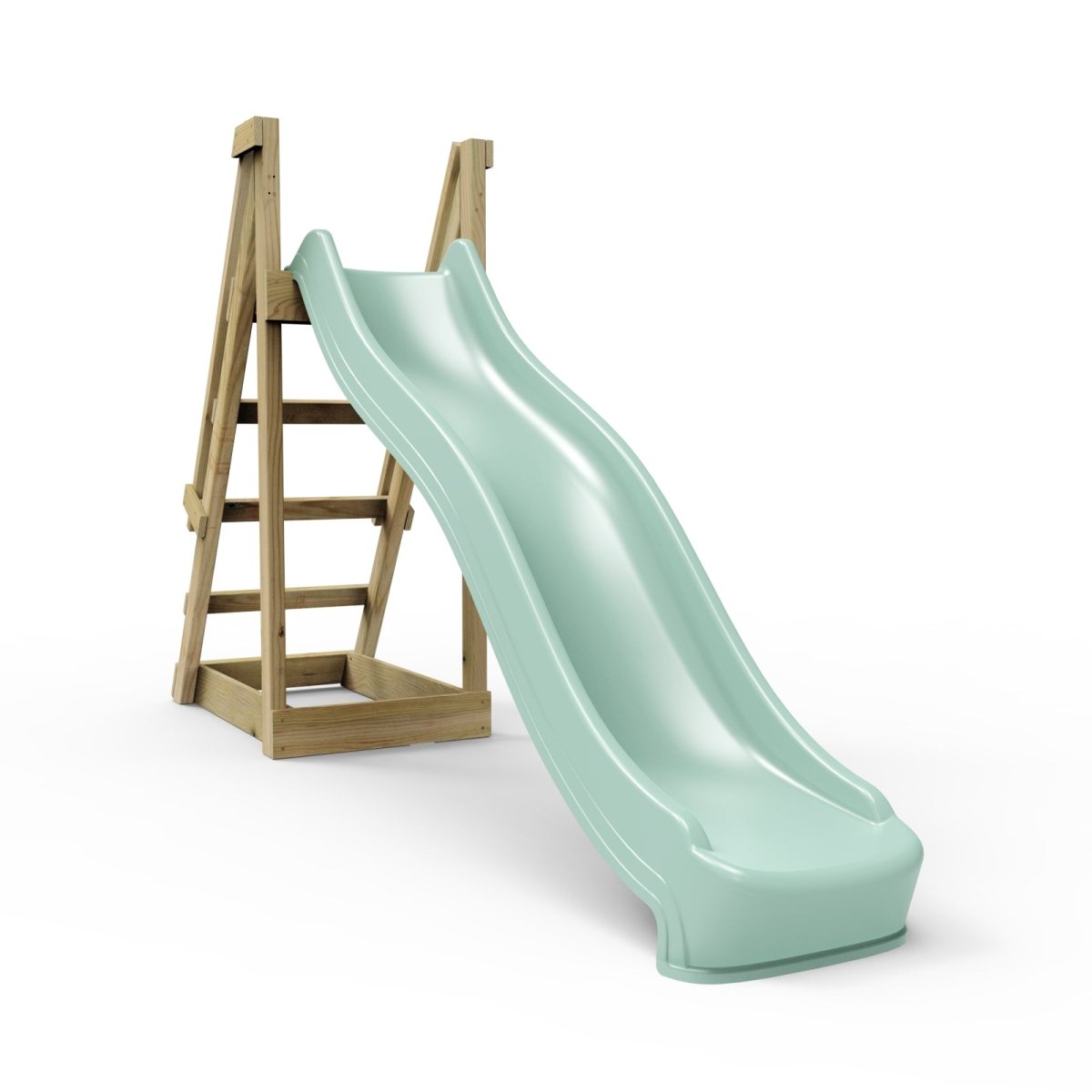 Rebo 8 ft Freestanding Kids Slide - Mint Green