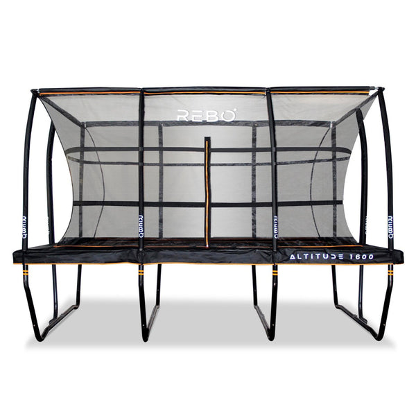 Rebo Altitude Rectangle 12ft x 16ft Trampoline and Safety Enclosure - Altitude 1600