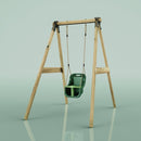 Rebo Glide Wooden Single Swing Sets with Swing Seat – Dandelion