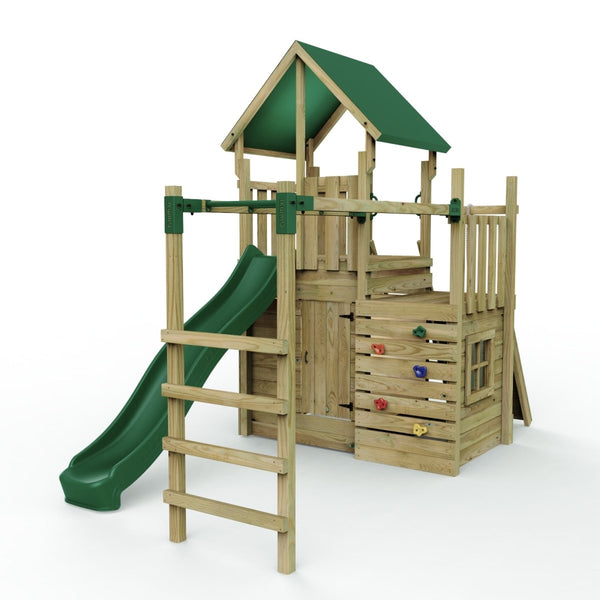 Rebo Modular Wooden Climbing Frame Adventure Playset - M10