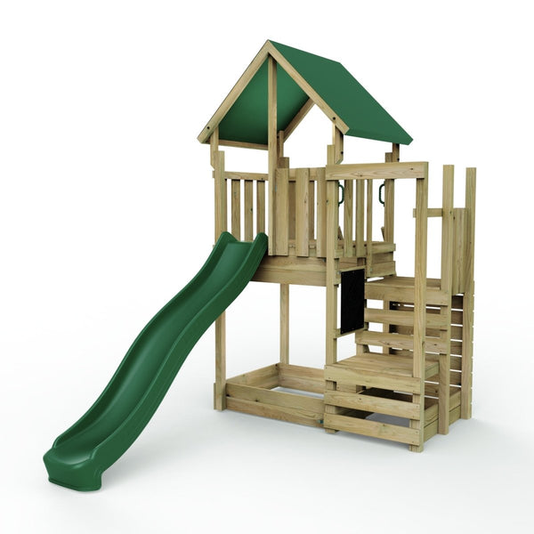 Rebo Modular Wooden Climbing Frame Adventure Playset - M11 Stepup