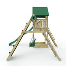 Rebo Modular Wooden Climbing Frame Adventure Playset - Swing and Climb Haldon