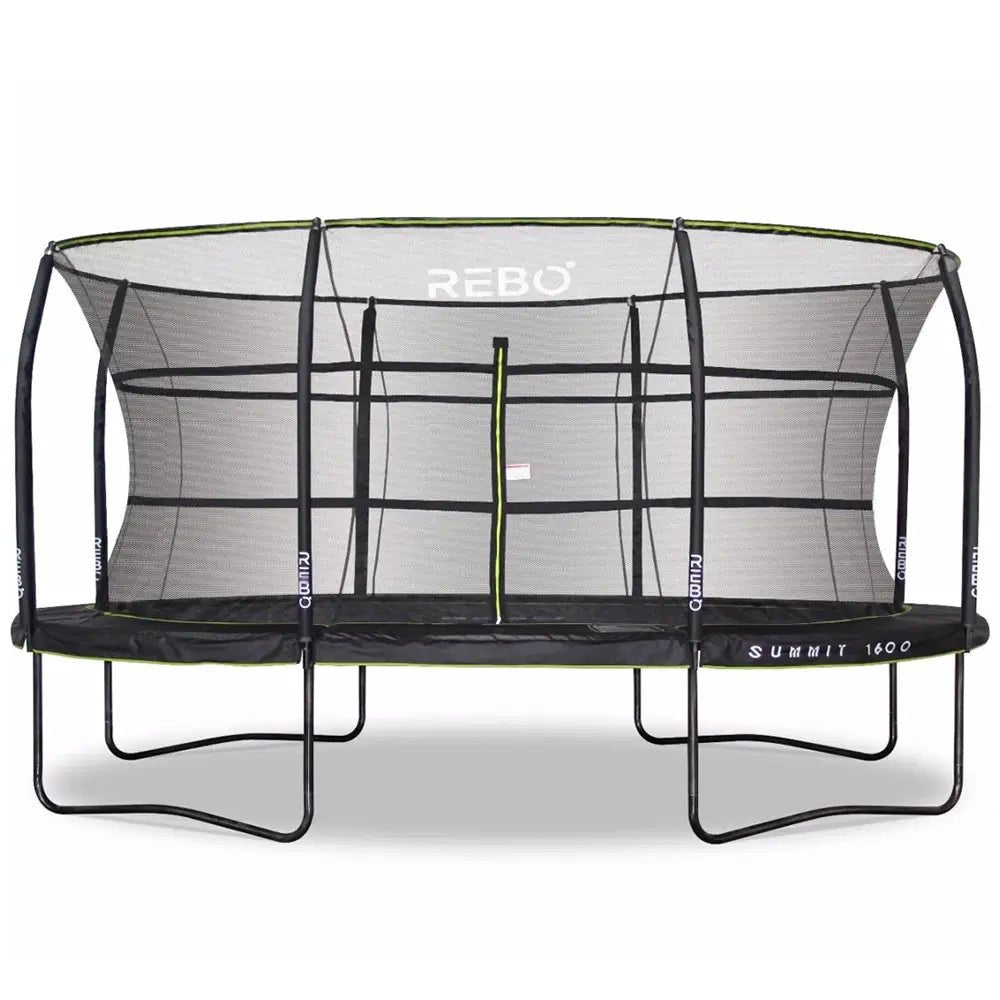 Rebo Summit Oval Trampoline and Safety Enclosure - Summit 1600