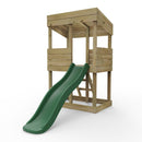 Rebo Wooden Lookout Tower Playhouse with 6ft Slide - Standard Lookout