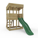 Rebo Wooden Lookout Tower Playhouse with 6ft Slide - Standard Lookout